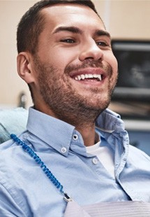 Closeup of a woman smiling